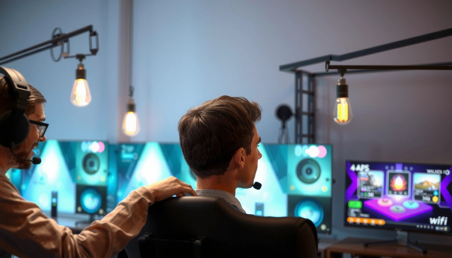 A gamer optimizing Wi-Fi settings for faster gaming performance and reduced lag.