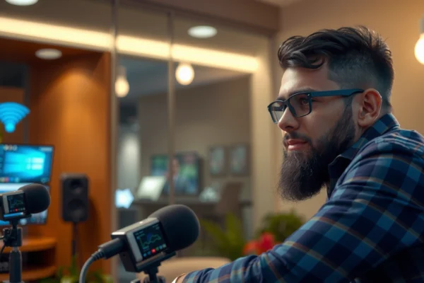 A person adjusting Wi-Fi settings for better streaming performance and playback quality.