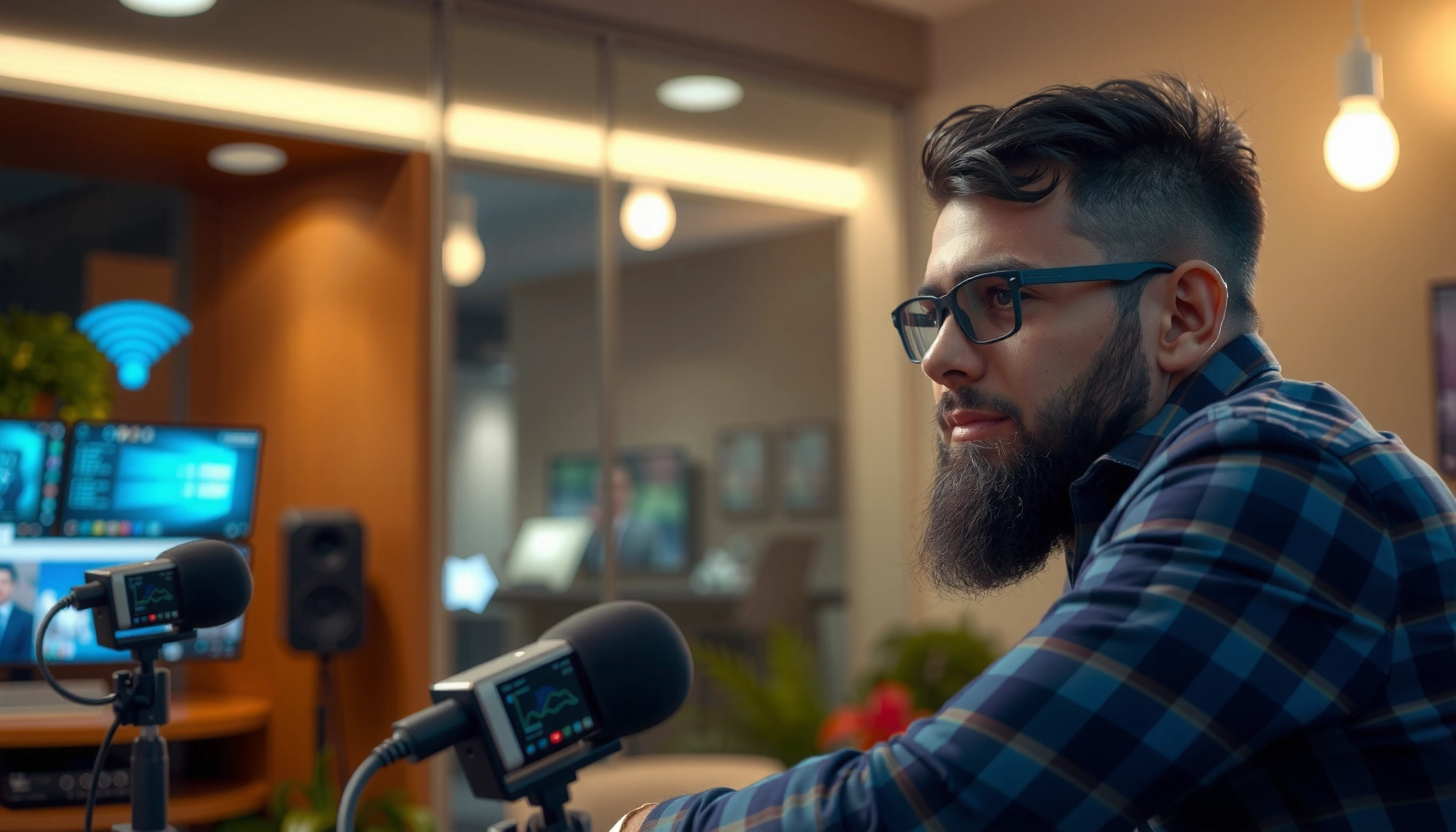 A person adjusting Wi-Fi settings for better streaming performance and playback quality.
