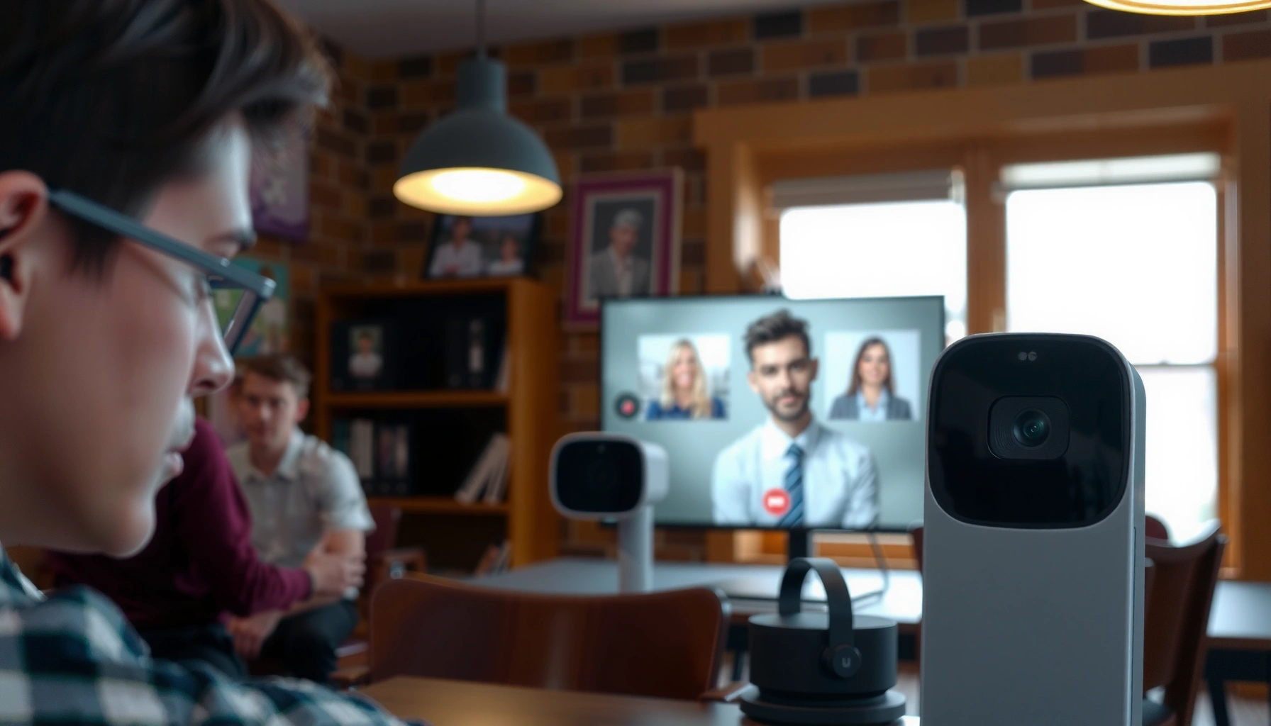Illustration showing tips to optimize Wi-Fi for better video call quality