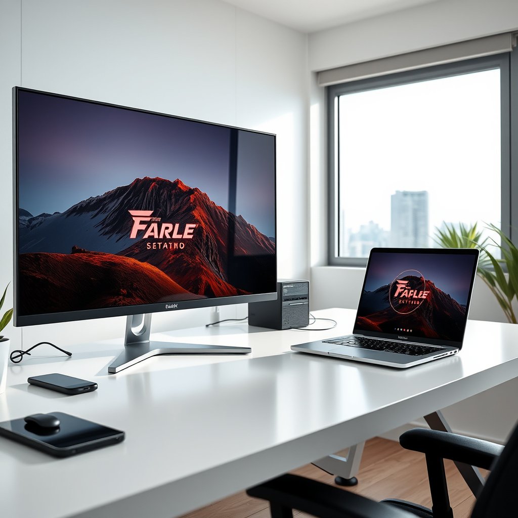 Comparison of picture size and desk comfort for TV and gaming monitor viewing distances.