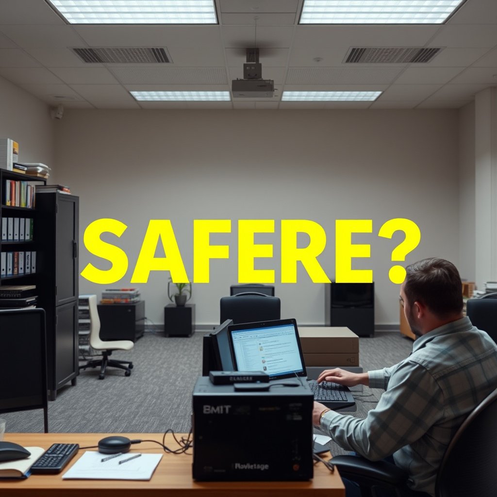 Illustration showing the safety implications of port forwarding in network security.