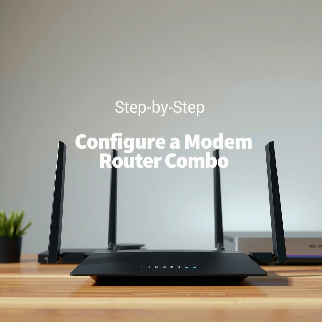 A person preparing a modem router combo and checking the internet connection for setup.