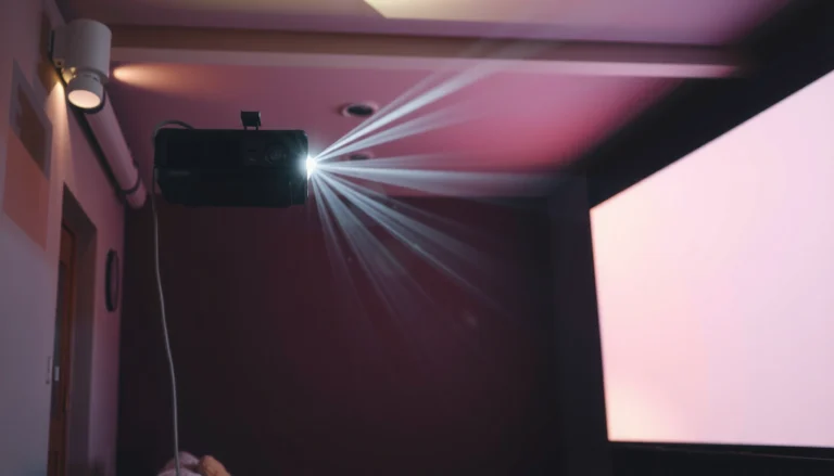 Illustration of projector brightness tips and tricks for better viewing results.