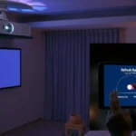 Step-by-step guide on how to use a projector's refresh rate for optimal viewing experience.