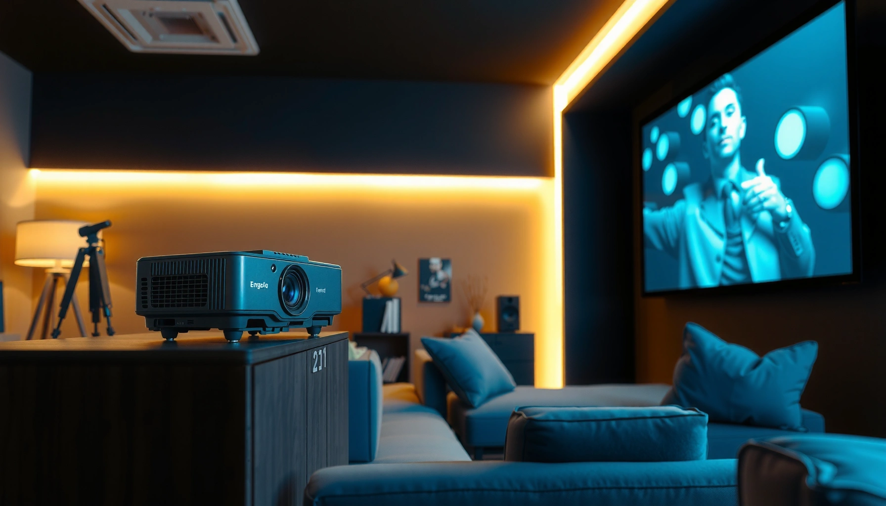 Illustration of projector resolution concepts for beginners in a comprehensive guide.