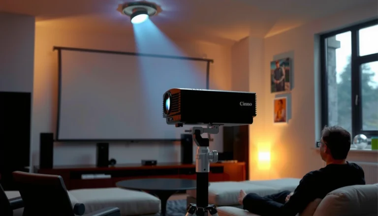 Illustration of projector throw distance tips and tricks for optimal viewing results.
