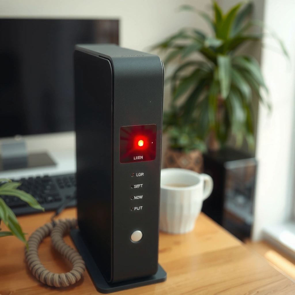Different types of red modem lights and their behaviors for troubleshooting.