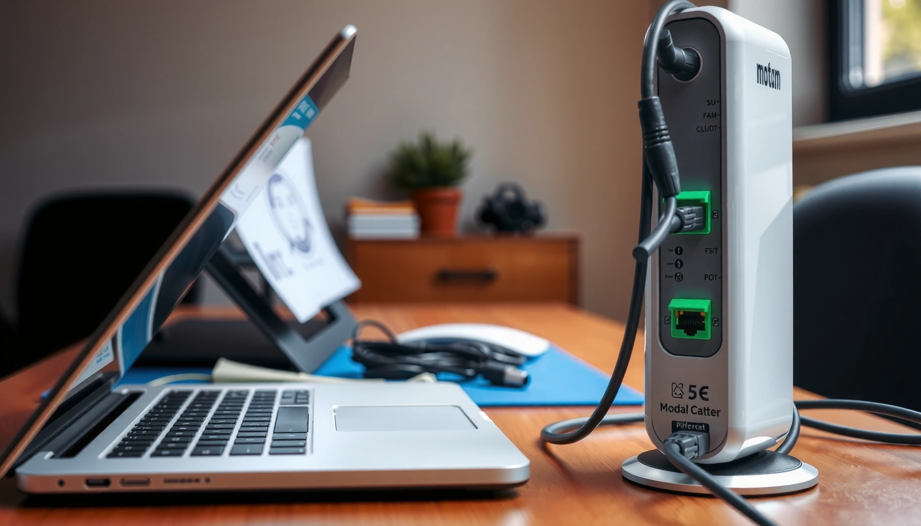 Step-by-step guide to replacing an ISP modem for better internet connectivity.