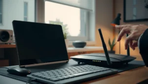 Step-by-step instructions for resetting a modem to restore internet connectivity.