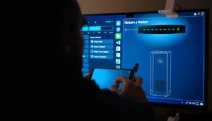 Step-by-step guide on how to restart a modem properly for better internet connectivity.