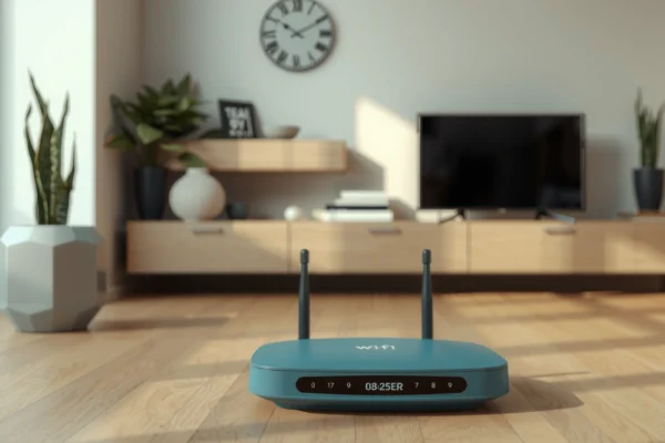 Illustration showing how router orientation impacts Wi-Fi signal strength and coverage.