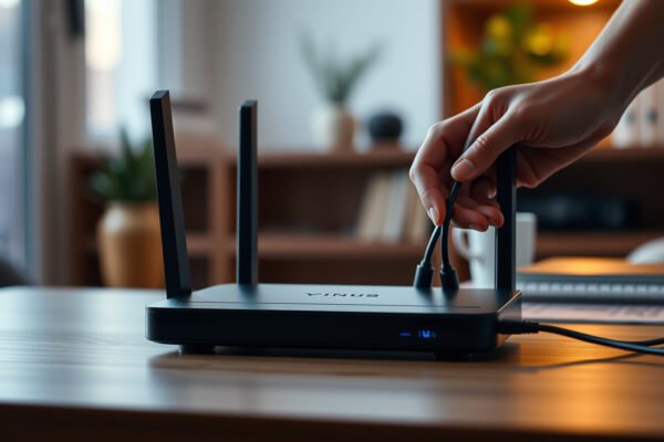 A person considering when to replace a router for enhanced security in their home network.