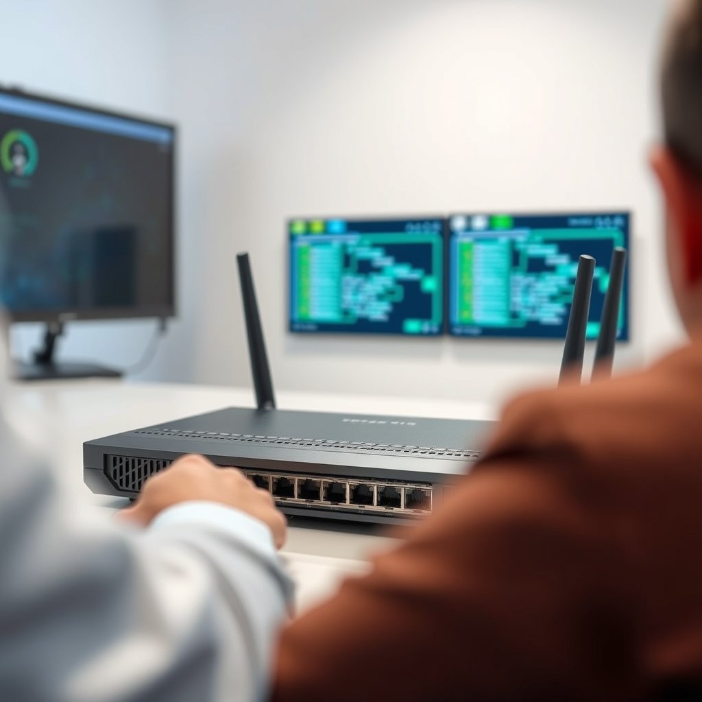 Illustration of best practices for securing local access to router admin settings.