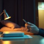 Student securing Wi-Fi connection in a dorm room for better online safety.