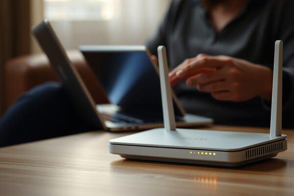 Illustration of essential steps to secure your Wi-Fi network for better cybersecurity.
