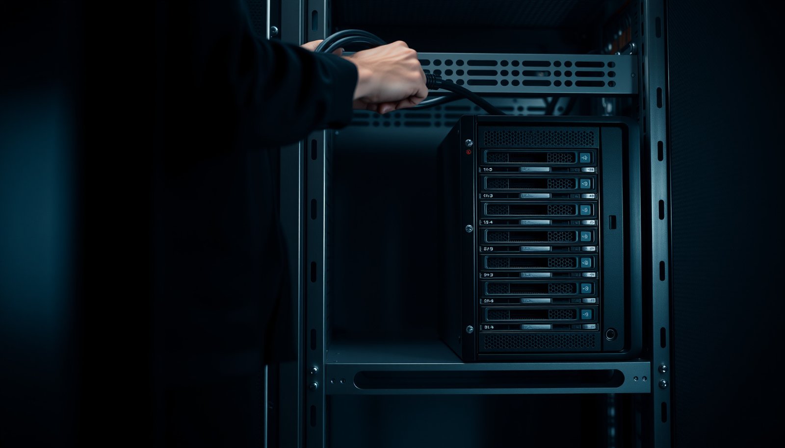 Illustration of key steps to secure NAS devices for safer storage solutions.