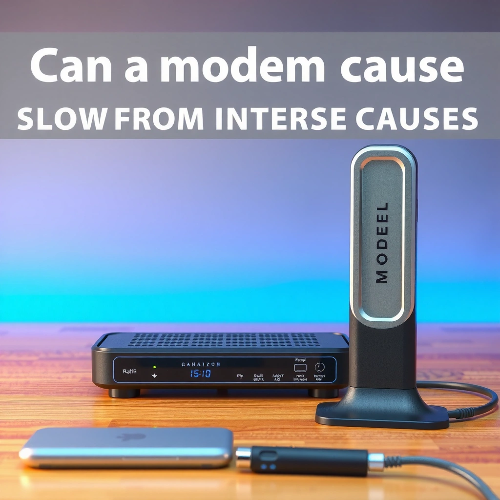 Visual indicators that your modem may be causing slow internet issues.