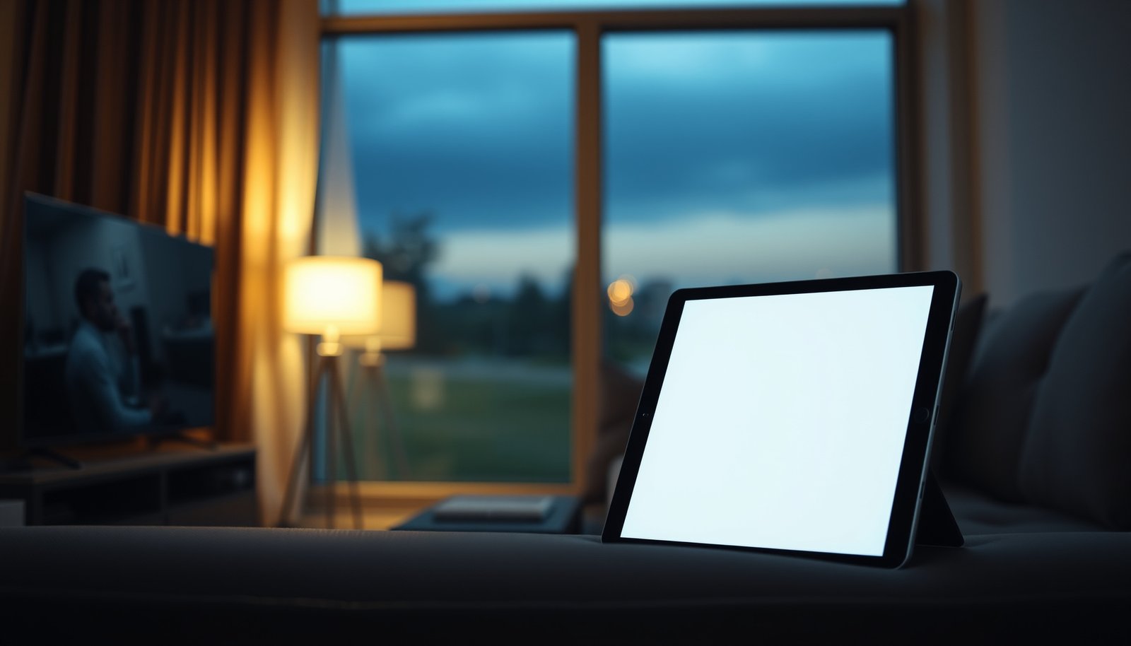Comparison of a small TV and a tablet, highlighting features for choosing between the two devices.