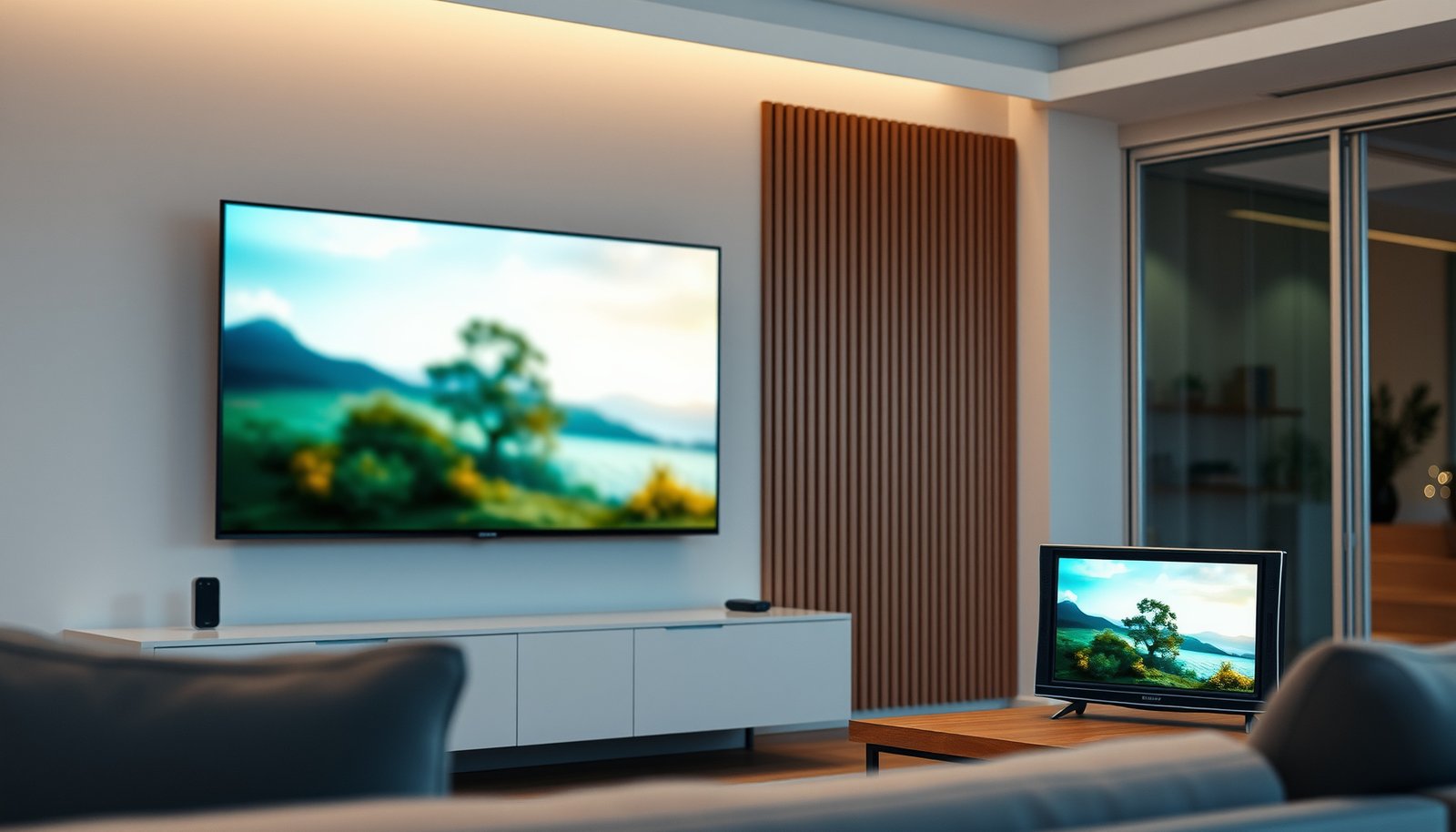 Comparison of Smart TV and Portable TV for viewing needs and preferences.