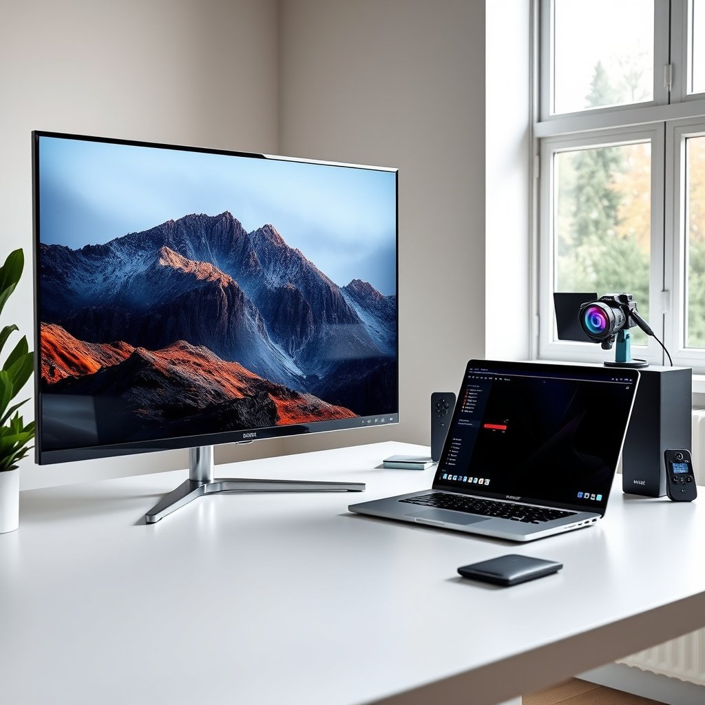 Comparison guide for choosing between a 55-inch TV for immersion and a 32-inch gaming monitor for responsiveness.