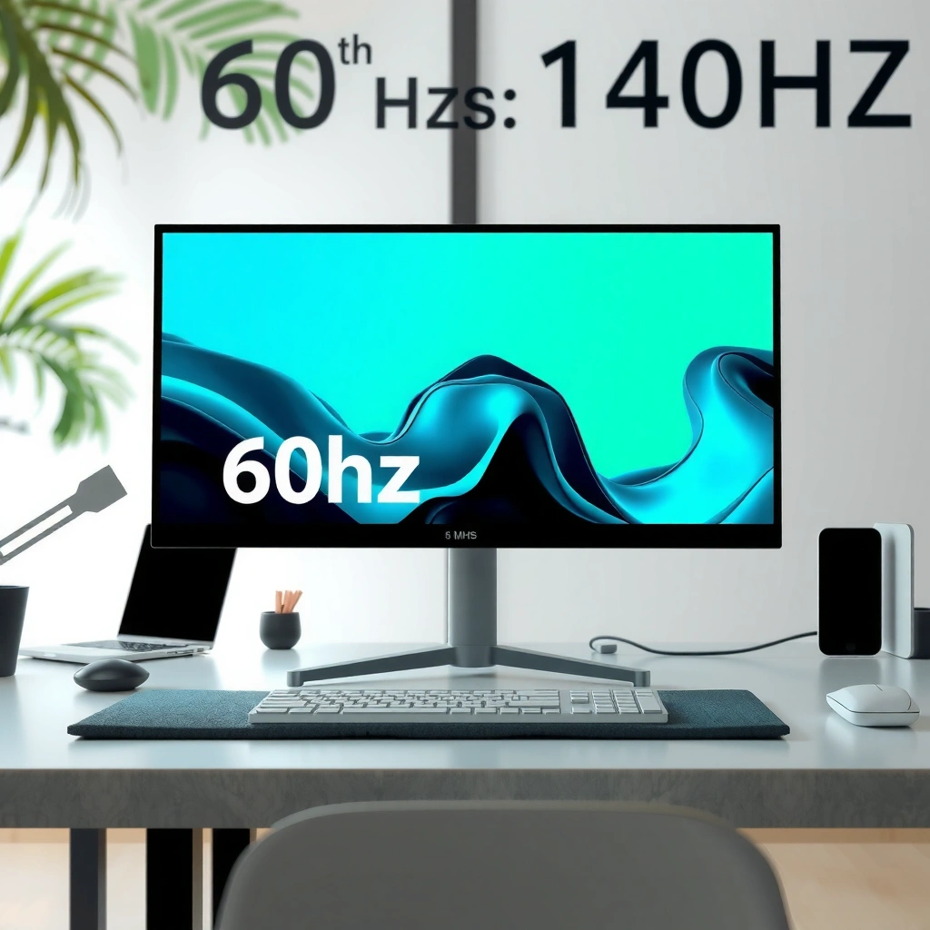 Comparison of 60Hz and 144Hz monitors in practical use for gaming and productivity.