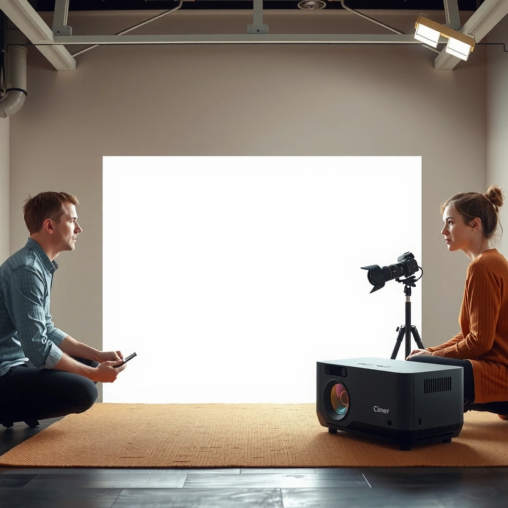 Illustration explaining contrast ratio basics and potential misleading numbers in projectors.