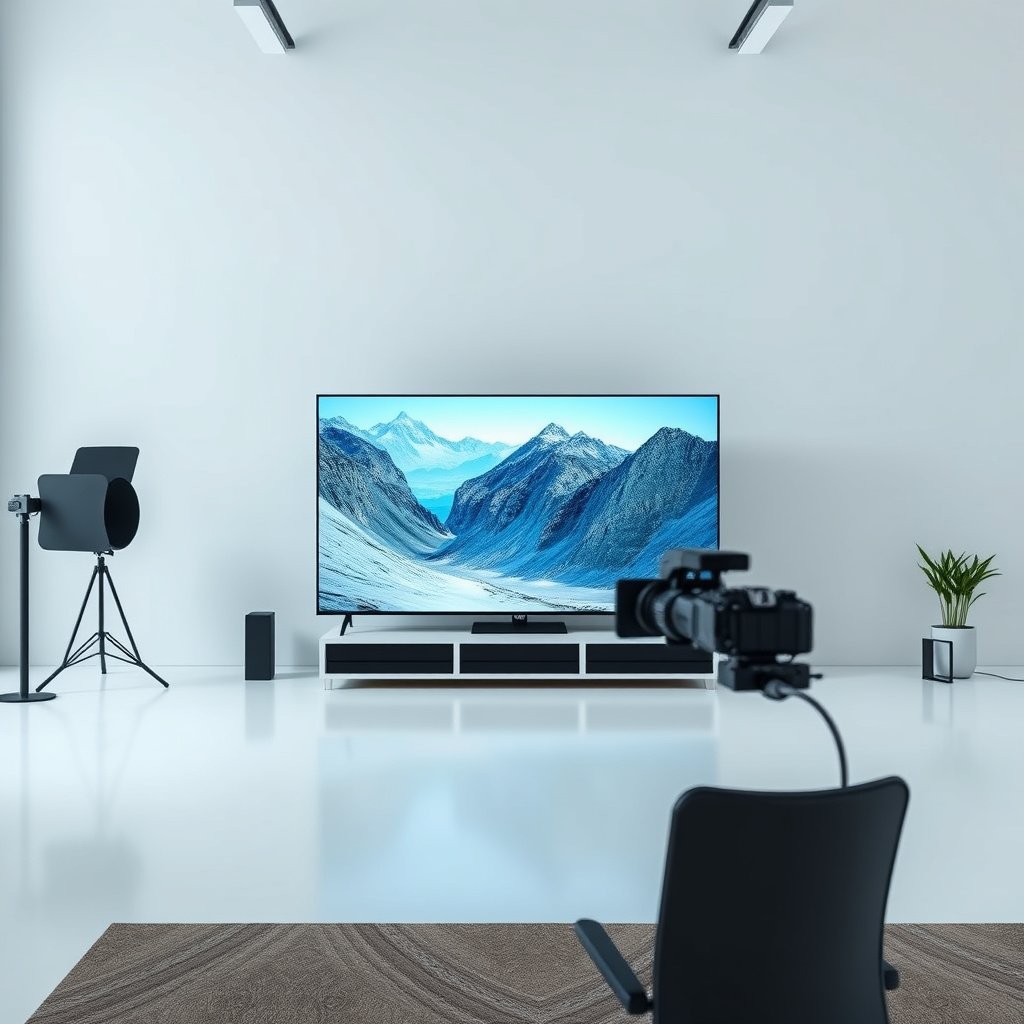 Illustration explaining factors influencing perceived sharpness in far viewing of 4K and 1080p TVs