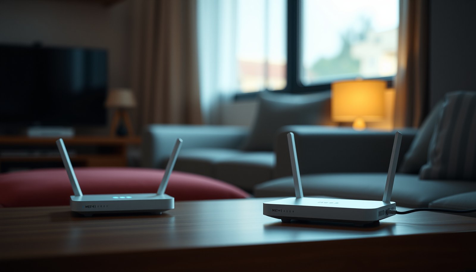 Diagram illustrating the benefits and setup of mesh Wi-Fi technology for better home internet coverage.