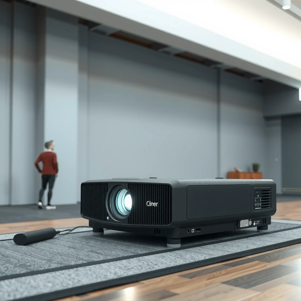 An illustration explaining what a projector does in simple terms for beginners