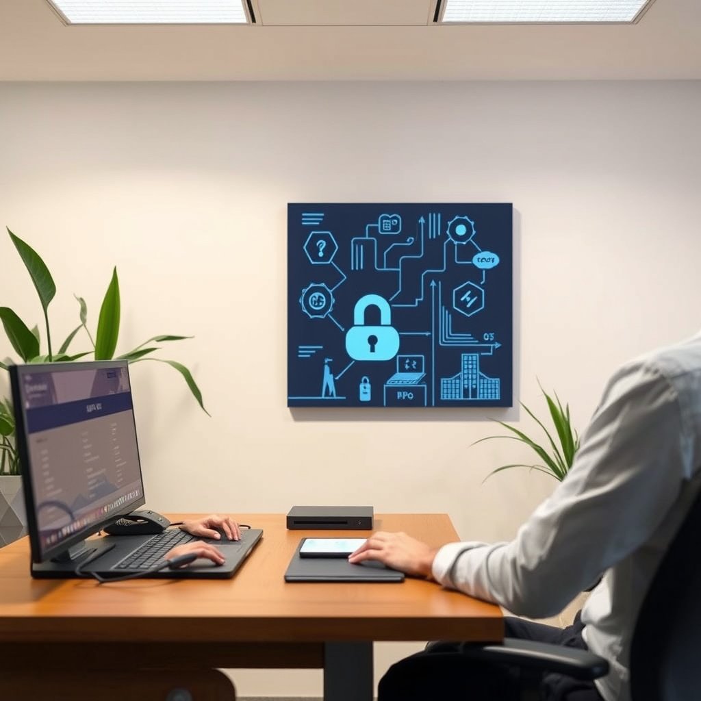Illustration explaining what securing UPnP means for device discovery on networks.
