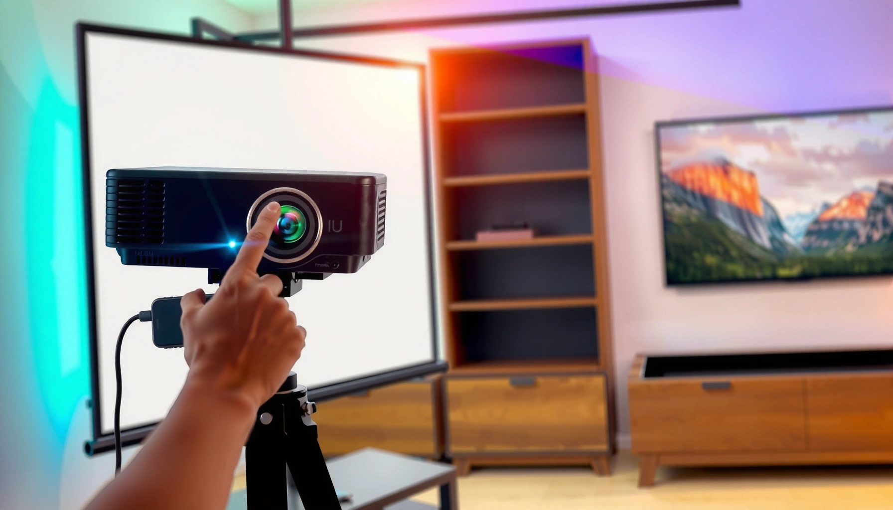 Step-by-step guide on how to use a budget projector effectively for presentations and home entertainment.