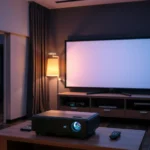 A step-by-step guide on how to use a projector for home entertainment and presentations.