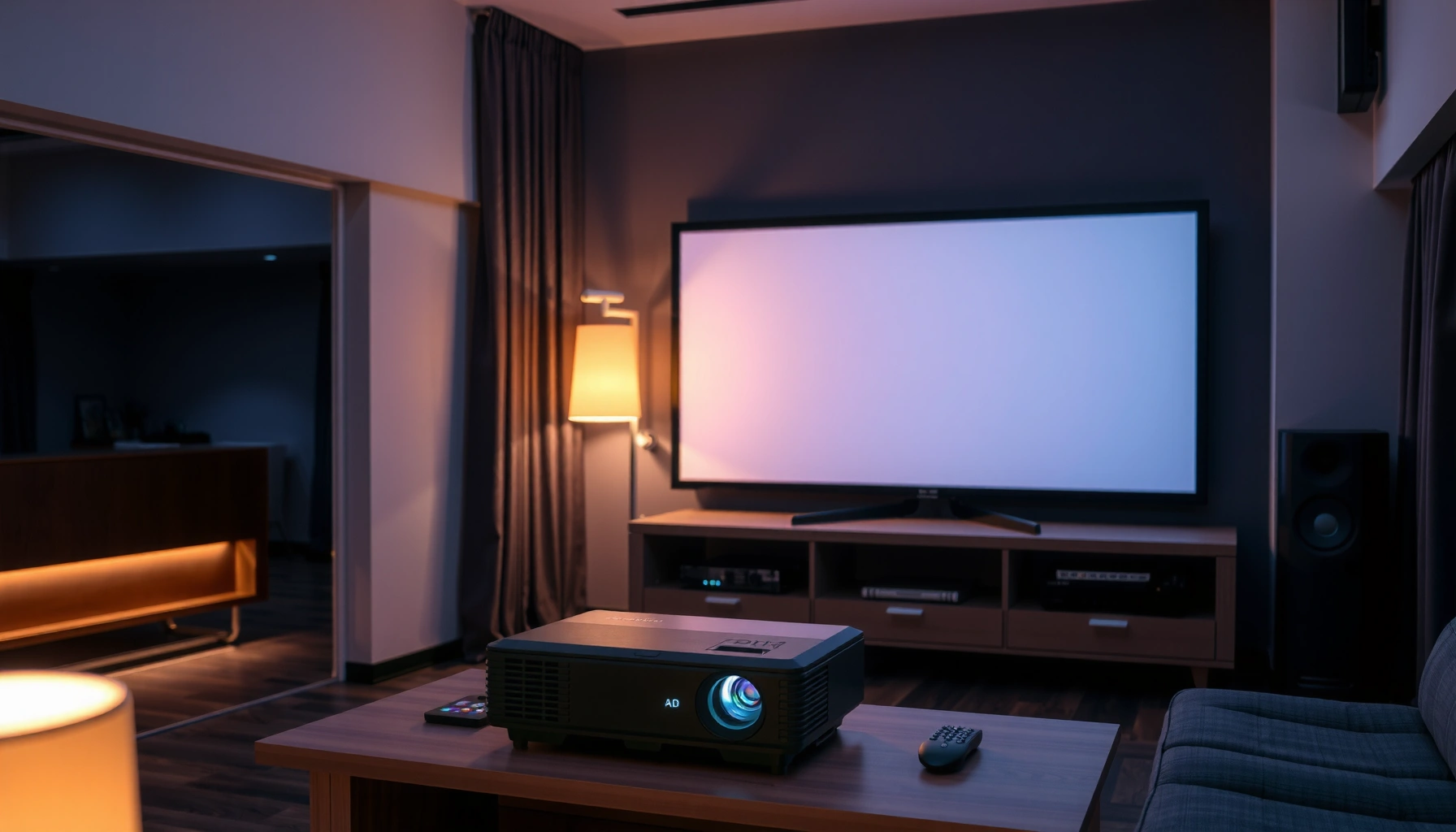 A step-by-step guide on how to use a projector for home entertainment and presentations.
