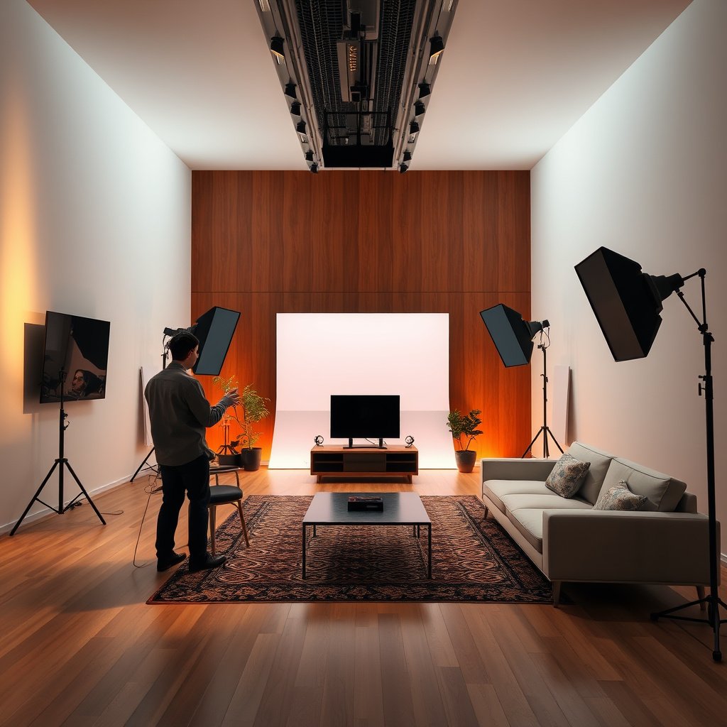 Infographic explaining who benefits from QLED and Mini-LED in large rooms.