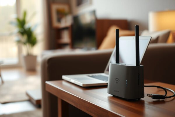 Illustration depicting slow mesh Wi-Fi performance with devices connected