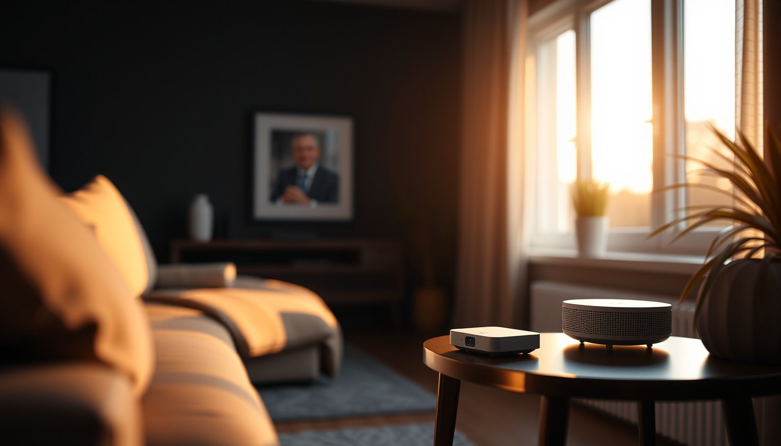 Wi-Fi 7 mesh network system with modern routers showcasing advanced technology and connectivity.