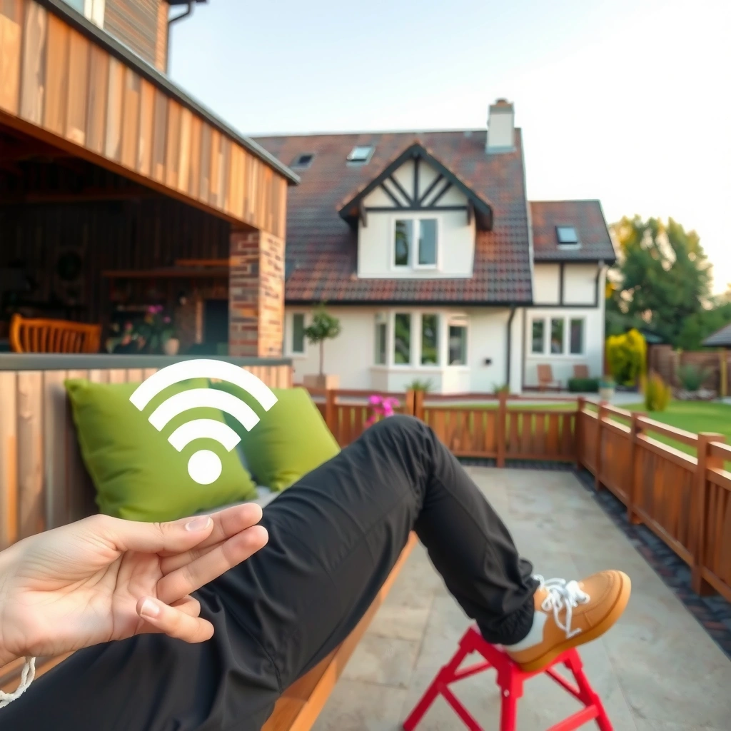 Coverage map illustrating Wi-Fi signal distribution in a large house to identify weak spots.