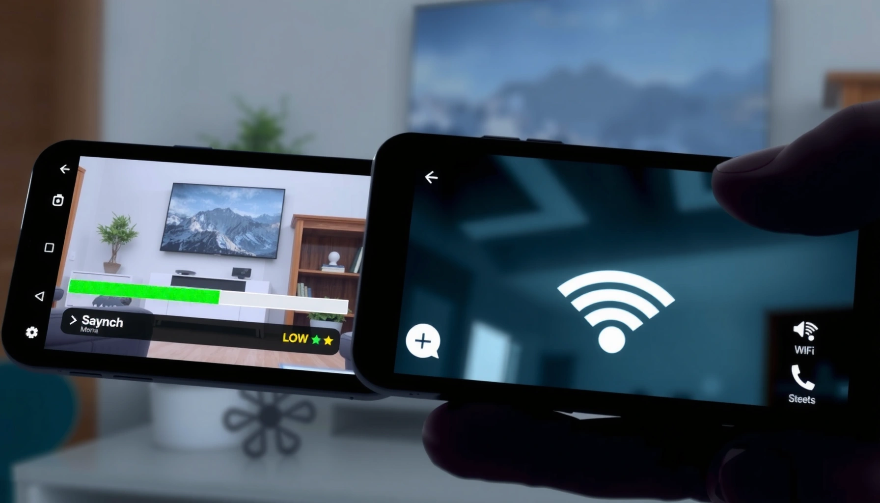 Illustration showing Wi-Fi speed differences on various devices, highlighting factors affecting performance.